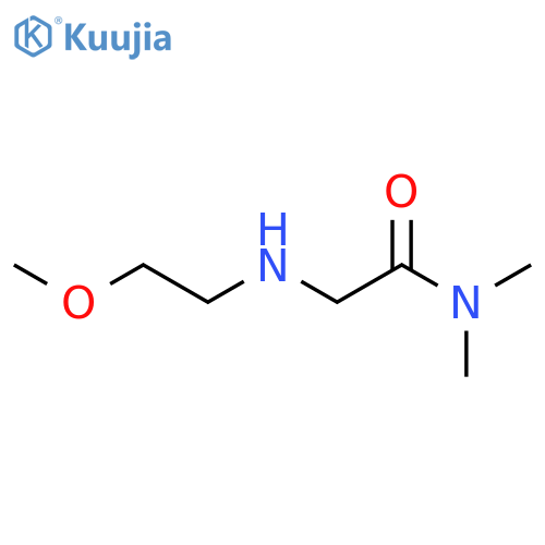2-(2-Methoxyethyl)amino-n,n-dimethylacetamide structure