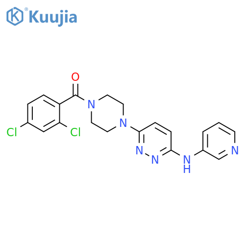 6-[4-(2,4-dichlorobenzoyl)piperazin-1-yl]-N-(pyridin-3-yl)pyridazin-3-amine structure