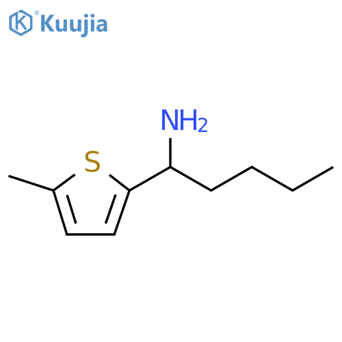 1-(5-methylthiophen-2-yl)pentan-1-amine structure