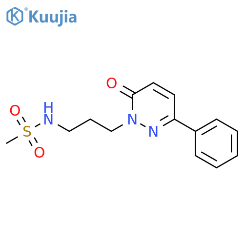 N-[3-(6-oxo-3-phenyl-1,6-dihydropyridazin-1-yl)propyl]methanesulfonamide structure