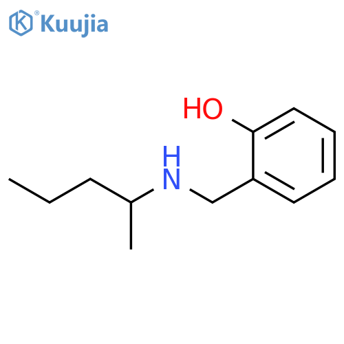 Phenol, 2-[[(1-methylbutyl)amino]methyl]- structure