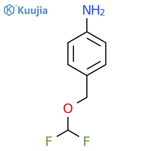 4-(Difluoromethoxymethyl)aniline structure