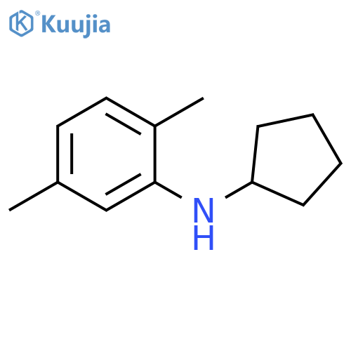 N-cyclopentyl-2,5-dimethylaniline structure