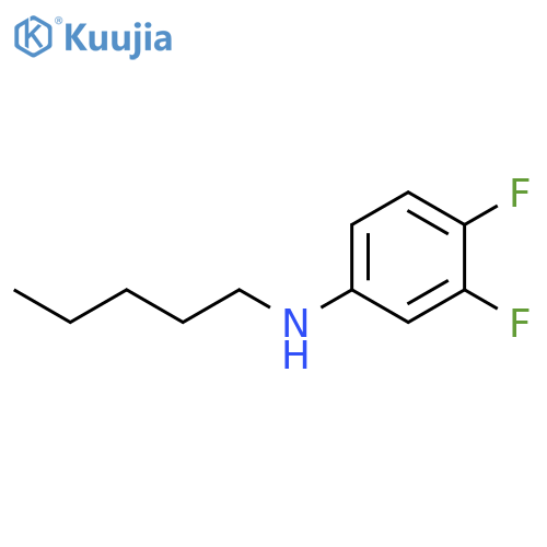 3,4-difluoro-N-pentylaniline structure