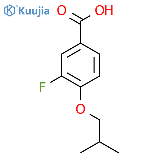 3-Fluoro-4-isobutoxybenzoic acid structure