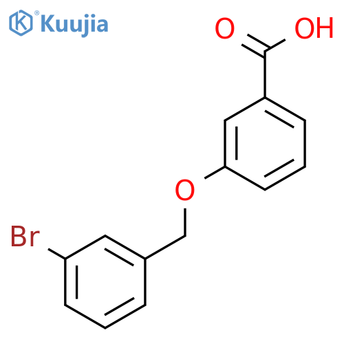 3-[(3-Bromobenzyl)oxy]benzoic acid structure