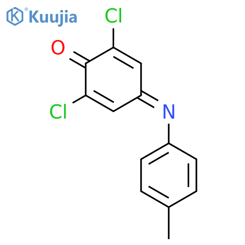 2,6-dichloro-4-[(4-methylphenyl)imino]cyclohexa-2,5-dien-1-one structure
