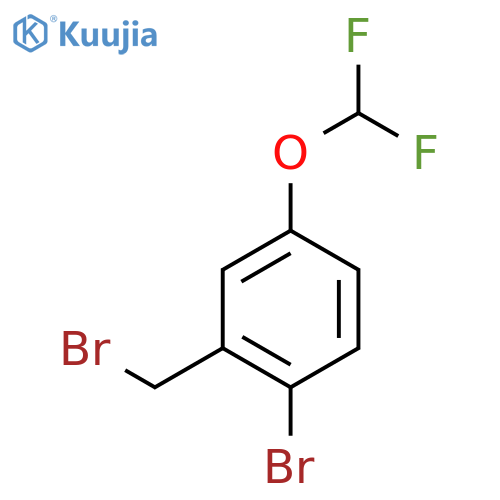 1-bromo-2-(bromomethyl)-4-(difluoromethoxy)benzene structure