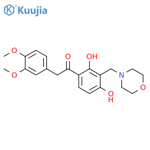1-{2,4-dihydroxy-3-[(morpholin-4-yl)methyl]phenyl}-2-(3,4-dimethoxyphenyl)ethan-1-one structure