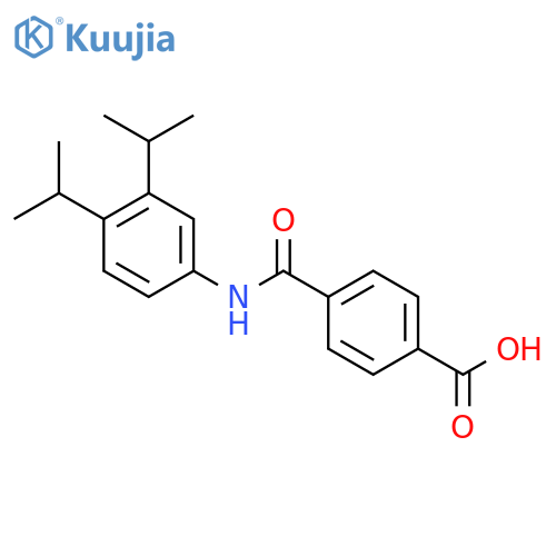 Benzoic acid, 4-[[[3,4-bis(1-methylethyl)phenyl]amino]carbonyl]- structure