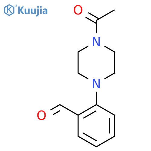 2-(4-Acetylpiperazin-1-yl)benzaldehyde structure