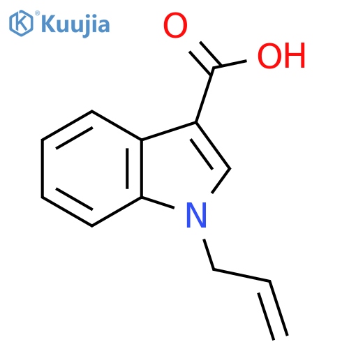 1-(prop-2-en-1-yl)-1H-indole-3-carboxylic acid structure