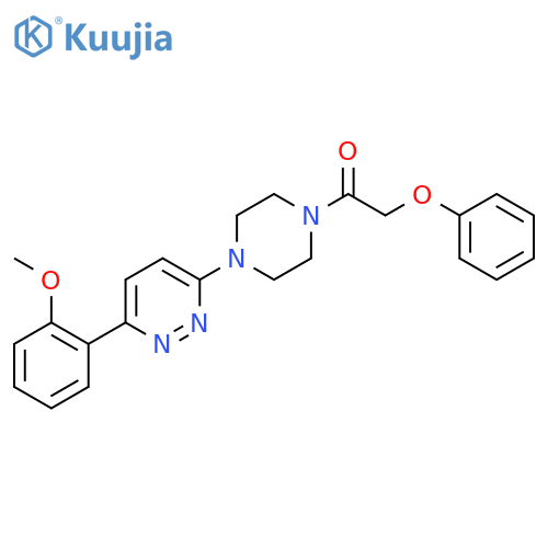 1-{4-[6-(2-methoxyphenyl)pyridazin-3-yl]piperazin-1-yl}-2-phenoxyethan-1-one structure