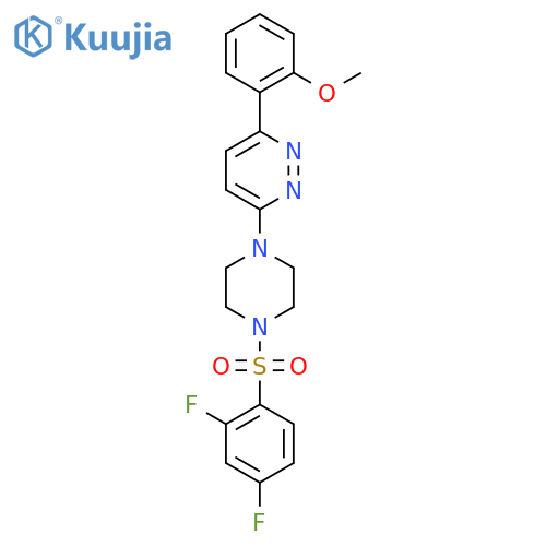 3-[4-(2,4-difluorobenzenesulfonyl)piperazin-1-yl]-6-(2-methoxyphenyl)pyridazine structure