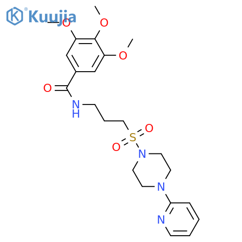 3,4,5-trimethoxy-N-(3-{[4-(pyridin-2-yl)piperazin-1-yl]sulfonyl}propyl)benzamide structure