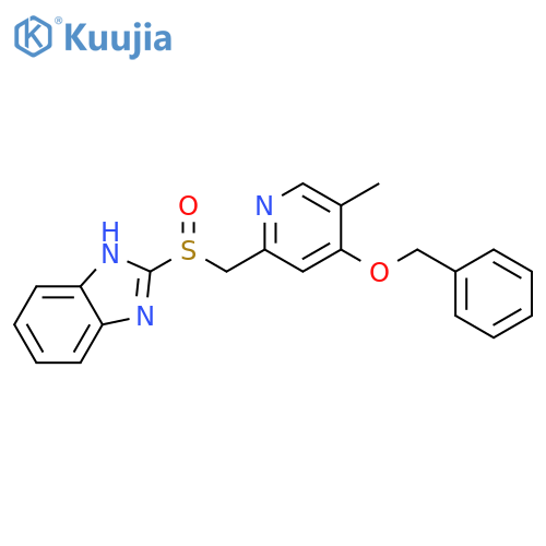 1H-Benzimidazole, 2-[[[5-methyl-4-(phenylmethoxy)-2-pyridinyl]methyl]sulfinyl]- structure