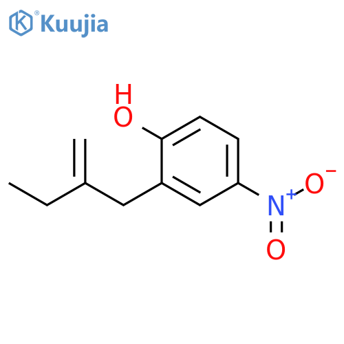 PHENOL, 2-(2-METHYLENEBUTYL)-4-NITRO- structure