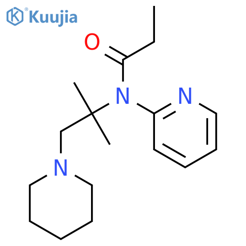 Propanamide,N-[1,1-dimethyl-2-(1-piperidinyl)ethyl]-N-2-pyridinyl- structure