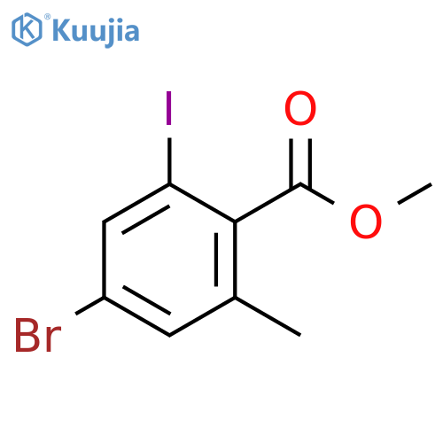 methyl 4-bromo-2-iodo-6-methylbenzoate structure