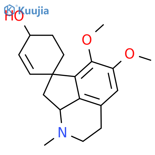 Spiro[2-cyclohexene-1,7'(1'H)-cyclopent[ij]isoquinolin]-4-ol,2',3',8',8'a-tetrahydro-5',6'-dimethoxy-1'-methyl-, (1S,4S,8'aS)- structure