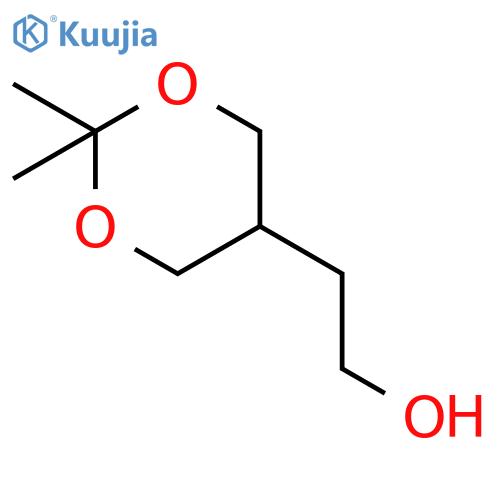 2-(2,2-dimethyl-1,3-dioxan-5-yl)ethanol structure