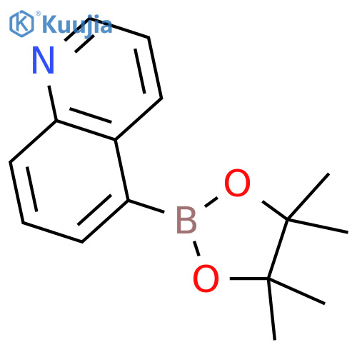 5-(Tetramethyl-1,3,2-dioxaborolan-2-yl)quinoline structure