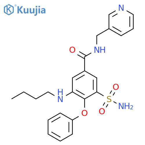 3-(Aminosulfonyl)-5-(butylamino)-4-phenoxy-N-(3-pyridinylmethyl)benzamide structure