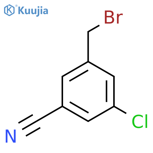 3-(Bromomethyl)-5-chlorobenzonitrile structure