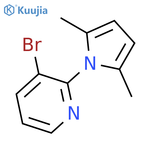 3-bromo-2-(2,5-dimethyl-1h-pyrrol-1-yl)pyridine structure
