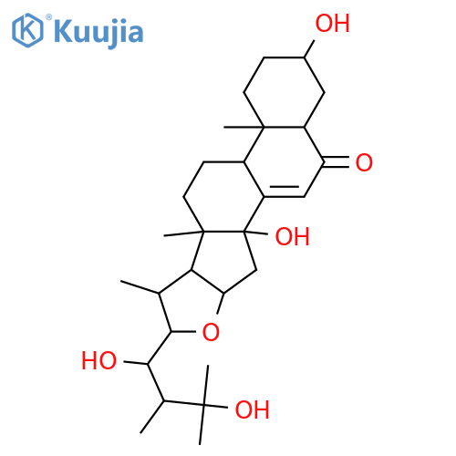 16,22-Epoxy-3,14,23,25-tetrahydroxyergost-7-en-6-one; (3β,5β,14α,16β,22R,23S,24R)-form structure
