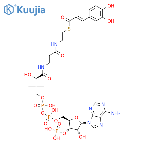 trans-caffeoyl-CoA structure