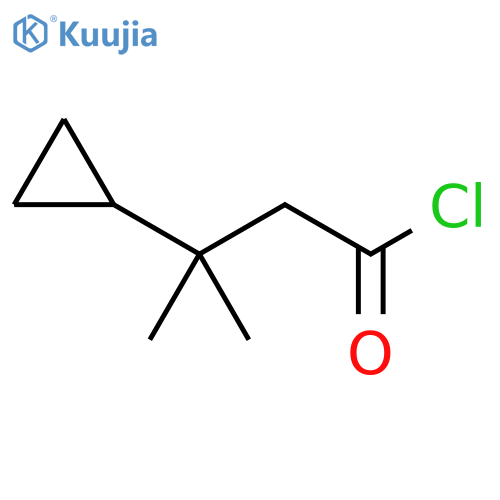 3-cyclopropyl-3-methylbutanoyl chloride structure