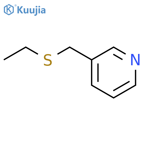 Pyridine,3-[(ethylthio)methyl]- structure