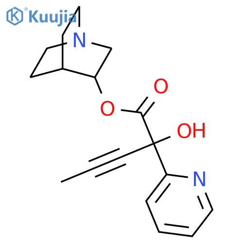 2-Pyridineacetic acid, a-hydroxy-a-1-propyn-1-yl-,1-azabicyclo[2.2.2]oct-3-yl ester structure