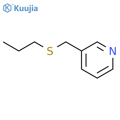 Pyridine,3-[(propylthio)methyl]- structure
