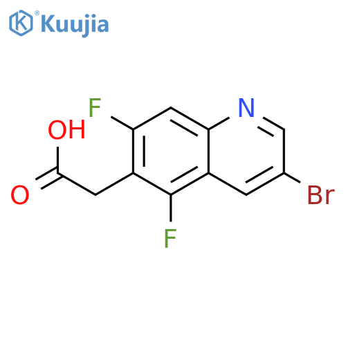 Methyl 2-(3-bromo-5,7-difluoroquinolin-6-yl)acetate structure
