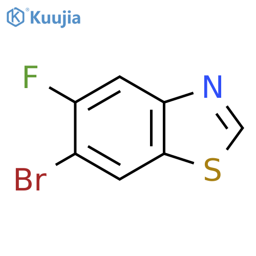 6-bromo-5-fluoro-1,3-benzothiazole structure