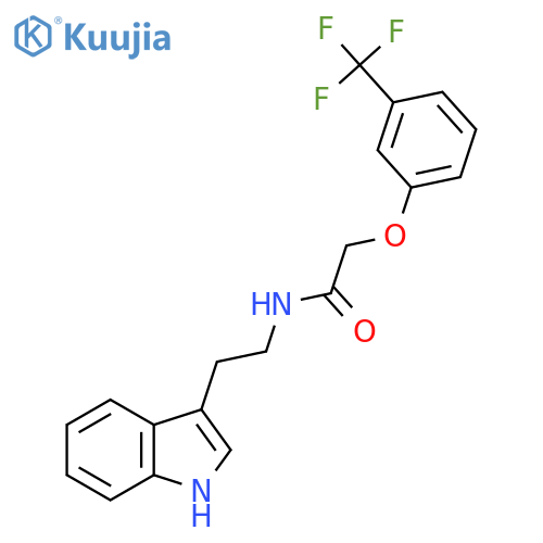 N-[2-(1H-Indol-3-yl)ethyl]-2-[3-(trifluoromethyl)phenoxy]acetamide structure