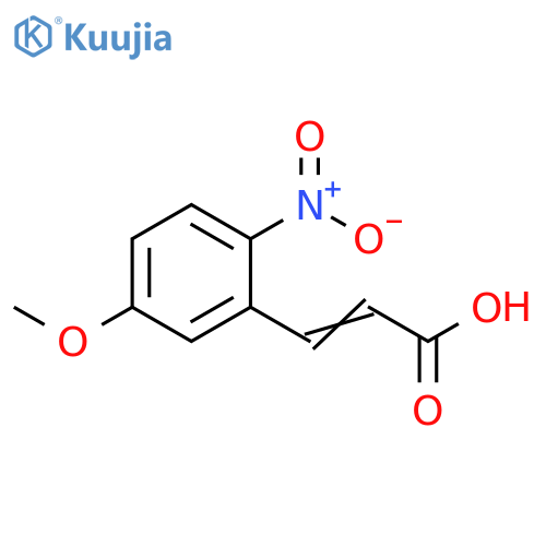 2-Propenoic acid, 3-(5-methoxy-2-nitrophenyl)- structure