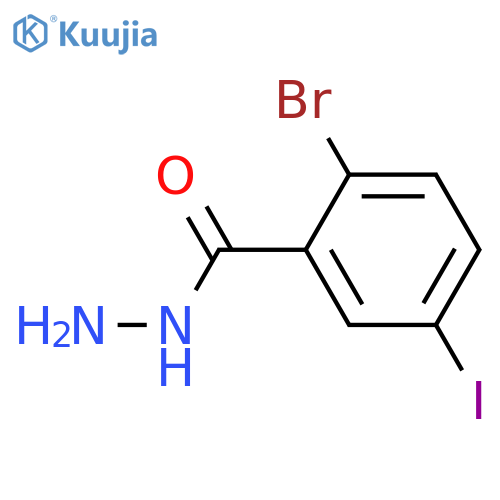 2-bromo-5-iodobenzohydrazide structure