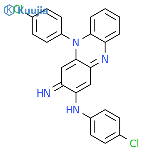 2-Phenazinamine,N,5-bis(4-chlorophenyl)-3,5-dihydro-3-imino- structure