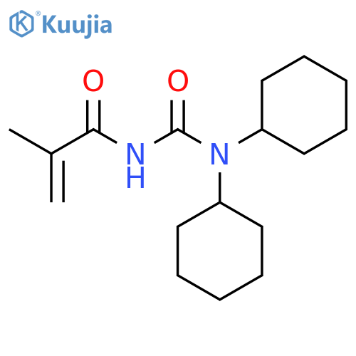 2-Propenamide, N-[(dicyclohexylamino)carbonyl]-2-methyl- structure