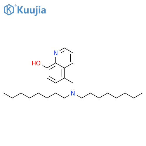8-Quinolinol, 5-[(dioctylamino)methyl]- structure