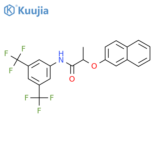 N-(3,5-Bis(trifluoromethyl)phenyl)-2-(2-naphthyloxy)propanamide structure