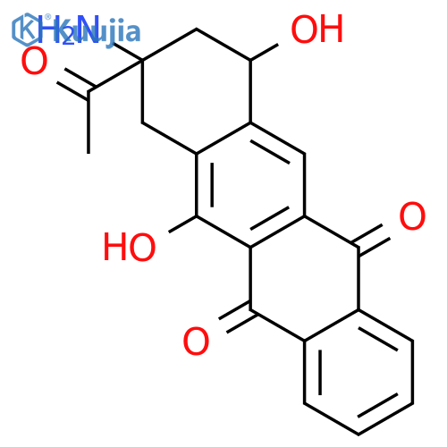 5,12-Naphthacenedione, 9-acetyl-9-amino-7,8,9,10-tetrahydro-7,11-dihydroxy- structure
