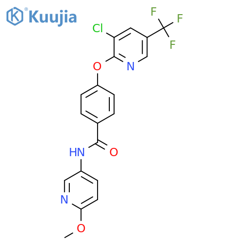 (4-(3-Chloro-5-(trifluoromethyl)(2-pyridyloxy))phenyl)-N-(6-methoxy(3-pyridyl))formamide structure