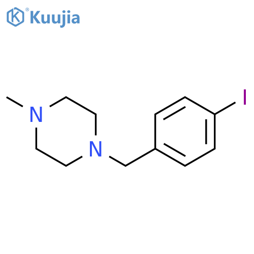 1-(4-Iodobenzyl)-4-methylpiperazine structure