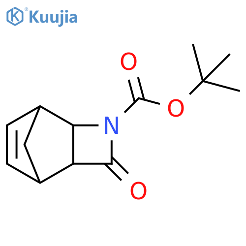 (RAC)-TERT-BUTYL 4-OXO-3-AZATRICYCLO[4.2.1.0(2,5)]NON-7-ENE-3-CARBOXYLATE structure