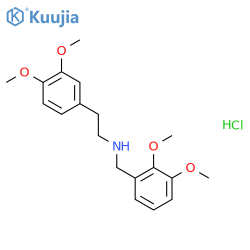 Benzeneethanamine,N-[(2,3-dimethoxyphenyl)methyl]-3,4-dimethoxy-, hydrochloride (1:1) structure