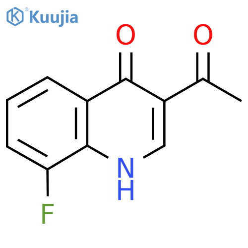 3-Acetyl-8-fluoroquinolin-4(1H)-one structure